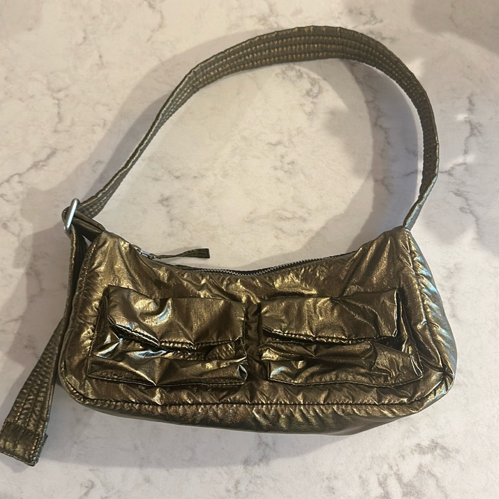 Baggu gold bronze shoulder bag / purse
